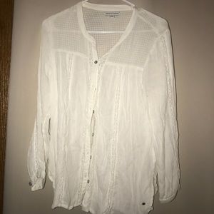 White Flowy Blouse